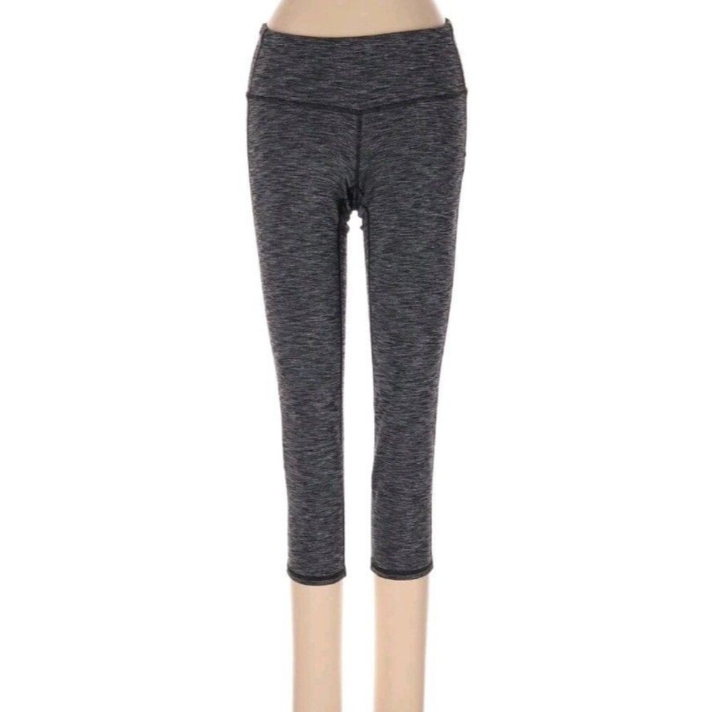 Athleta Heather Gray Athletic Capri Leggings Cropped Pants sz XXS Womens